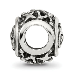 Sterling Silver Reflections Antiqued Zodiac Aries Bead