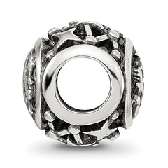 Sterling Silver Reflections Antiqued Zodiac Virgo Bead