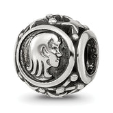 Sterling Silver Reflections Antiqued Zodiac Virgo Bead