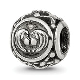 Sterling Silver Reflections Antiqued Zodiac Gemini Bead