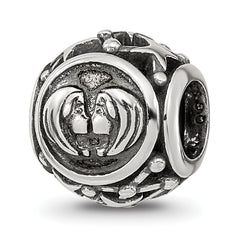 Sterling Silver Reflections Antiqued Zodiac Gemini Bead