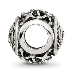 Sterling Silver Reflections Antiqued Zodiac Leo Bead