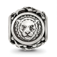 Sterling Silver Reflections Antiqued Zodiac Leo Bead