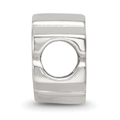 Sterling Silver Reflections Enamel Om Symbol Flower Bead