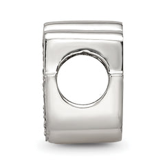 Sterling Silver Reflections Enamel CZ Hamsa/Chamseh Bead