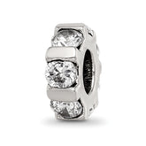 Sterling Silver Reflections CZ Bead