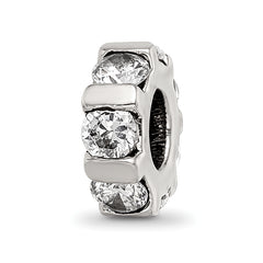 Sterling Silver Reflections CZ Bead