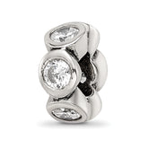 Sterling Silver Reflections CZ Bead
