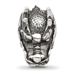 Sterling Silver Reflections Antiqued Chinese Dragon Hinged Bead