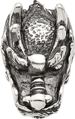 Sterling Silver Reflections Antiqued Chinese Dragon Hinged Bead