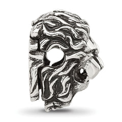 Sterling Silver Reflections Antiqued Lion Hinged Bead