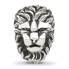 Sterling Silver Reflections Antiqued Lion Hinged Bead