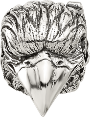 Sterling Silver Reflections Antiqued Eagle Hinged Bead