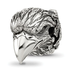 Sterling Silver Reflections Antiqued Eagle Hinged Bead