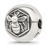 Sterling Silver Reflections Round Bee Hinged Bead