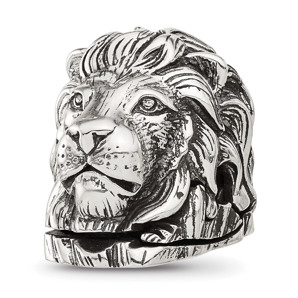 Sterling Silver Reflections Lion Hinged Bead