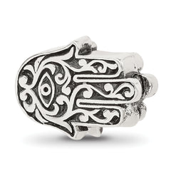 Sterling Silver Reflections Hamsa Hinged Bead