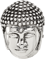 Sterling Silver Reflections Buddha Head Hinged Bead