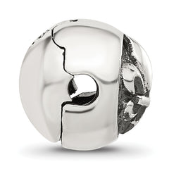Sterling Silver Reflections Fleur-de-lis Hinged Bead