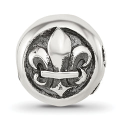 Sterling Silver Reflections Fleur-de-lis Hinged Bead