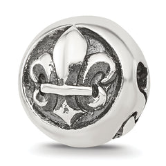 Sterling Silver Reflections Fleur-de-lis Hinged Bead