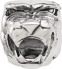 Sterling Silver Reflections Polished Panther Head Hinged Bead