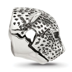 Sterling Silver Reflections Polished Jaguar Head Hinged Bead