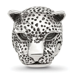 Sterling Silver Reflections Polished Jaguar Head Hinged Bead