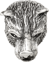 Sterling Silver Reflections Polished Bear Head Hinged Bead