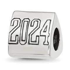 Sterling Silver Reflections Grad 2024 Cap Trilogy Bead