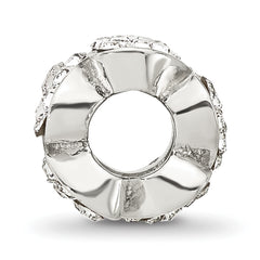 Sterling Silver Reflections Clear Crystal Hearts Bead