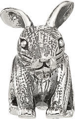 Sterling Silver Reflections Antiqued Bunny Bead