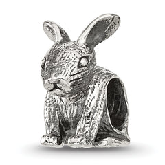 Sterling Silver Reflections Antiqued Bunny Bead