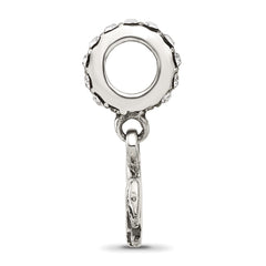 Sterling Silver Reflections Crystal Horse Dangle Bead