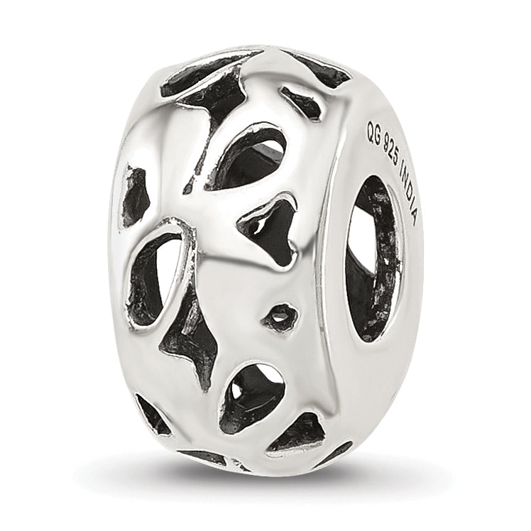 Sterling Silver Reflections Design Spacer Bead