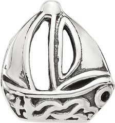 Sterling Silver Reflections Sailboat Bead