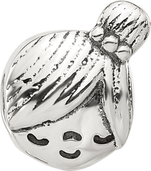 Sterling Silver Reflections Little Girl Head Bead