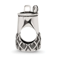 Sterling Silver Reflections Enamel Lime In Fancy Drink Bead