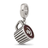 Sterling Silver Reflections Heart Cappuccino Bead