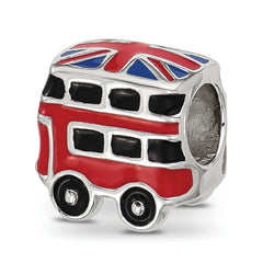 Sterling Silver Reflections Kids Enamel London Bus Bead