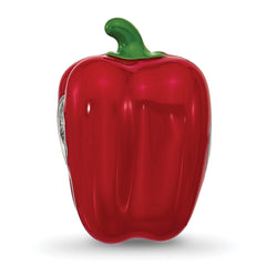 Sterling Silver Reflections Enamel Red Bell Pepper Bead