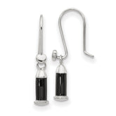 Sterling Silver Reflections Rh-plated Enamel Heart Shepherd Hook Earrings