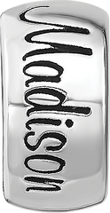 Sterling Silver Reflection Personalized Bead