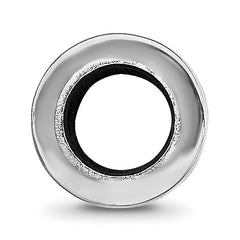 Sterling Silver Reflection Personalized Cylinder Bead