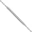 Cubic Zirconia 16-Stone Paperclip Link Bracelet in Sterling Silver, 3.6mm, 7 Inch - Sophia Jewelers