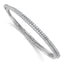 Cubic Zirconia Stone Wrap Bracelet in Sterling Silver, 2.1mm - Sophia Jewelers