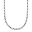 Sterling Shimmer Sterling Silver Rhodium-plated Bezel Set 1.7mm CZ 135 Stone 17 inch Necklace - Sophia Jewelers