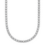 Sterling Shimmer Sterling Silver Rhodium-plated Bezel Set 2.3mm CZ 115 Stone 17 inch Necklace - Sophia Jewelers