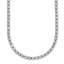 Bezel Set CZ Chain in Sterling Silver, 3.7mm, 7–20 Inch - Sophia Jewelers