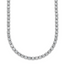 Sterling Shimmer Sterling Silver Rhodium-plated Bezel Set 2.5mm CZ 125 Stone 20 inch Necklace
